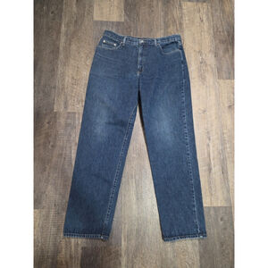 Guess Mens 38x32 Blue Denim Straight Leg Classic Fit Made 90s